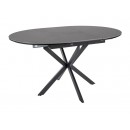 Стол обеденный SIGNAL GASTON Ceramic серый/черный 100-135/100